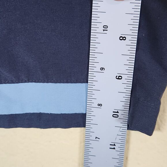 Nike Swim Trunks Men's Medium Blue Board Shorts Mesh Lined Pockets Abstract‎ Y2K - Picture 5 of 9